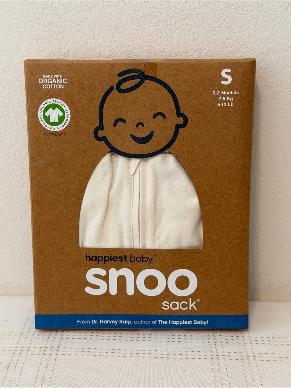 Happiest Baby Snoo Sleep Sack, Ivory, S, 0-2 months